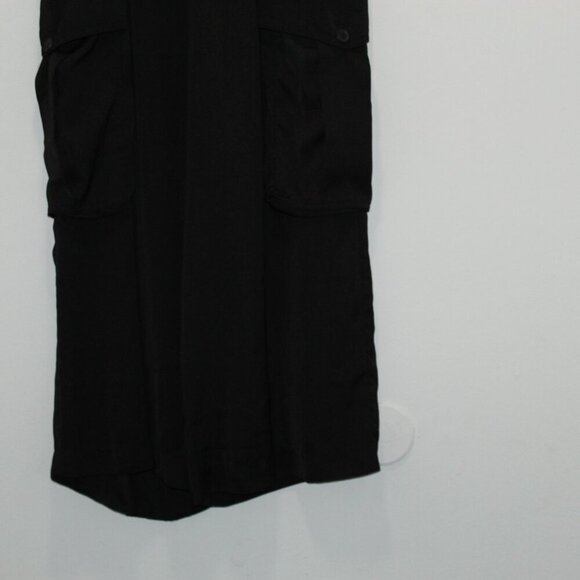 MNG Suit Black Trouser Dress Pants With Outer Pockets Size 2 - Picture 3 of 11